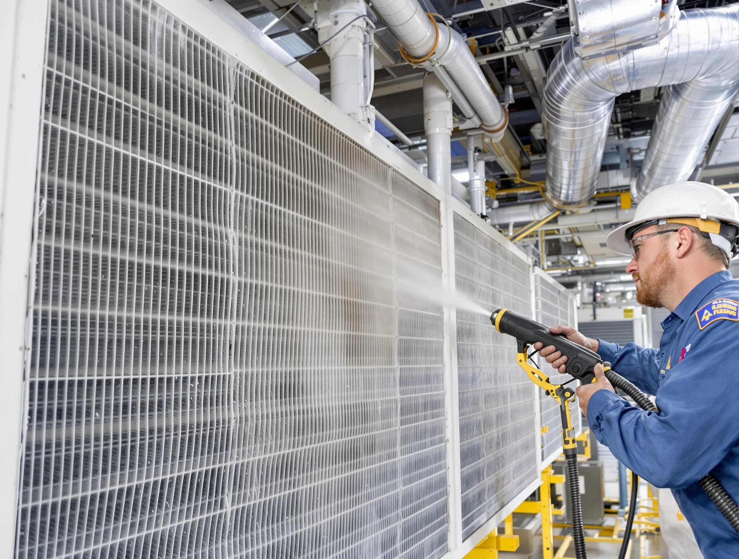 Professional commercial coil cleaning by Pelham Air Duct Cleaning in Pelham