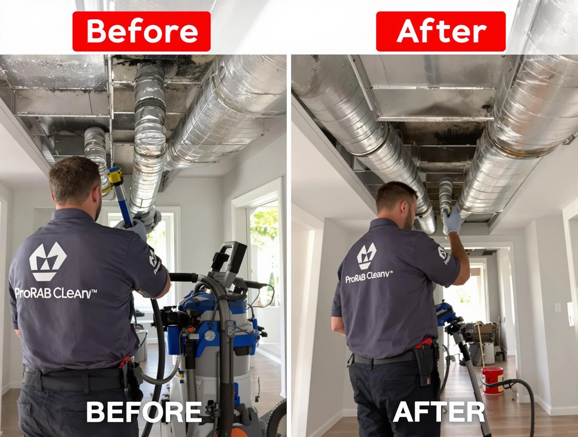 Pelham Air Duct Cleaning expert performing thorough residential duct cleaning in a Pelham home