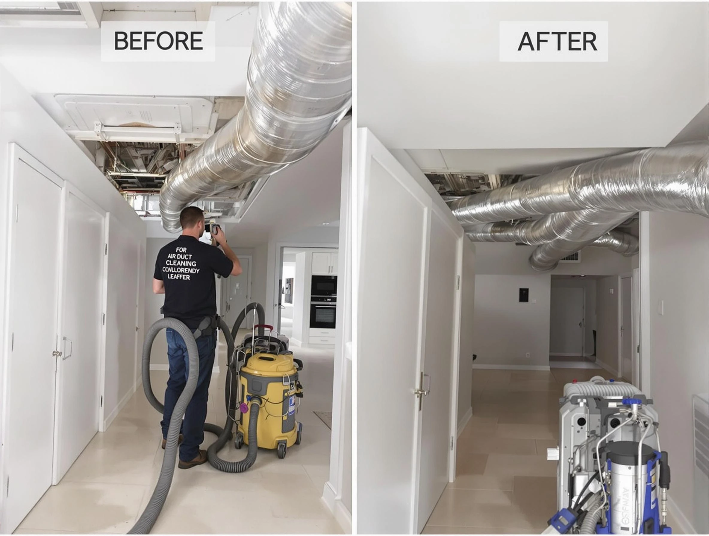 Pelham Air Duct Cleaning professional performing thorough air duct cleaning in Pelham