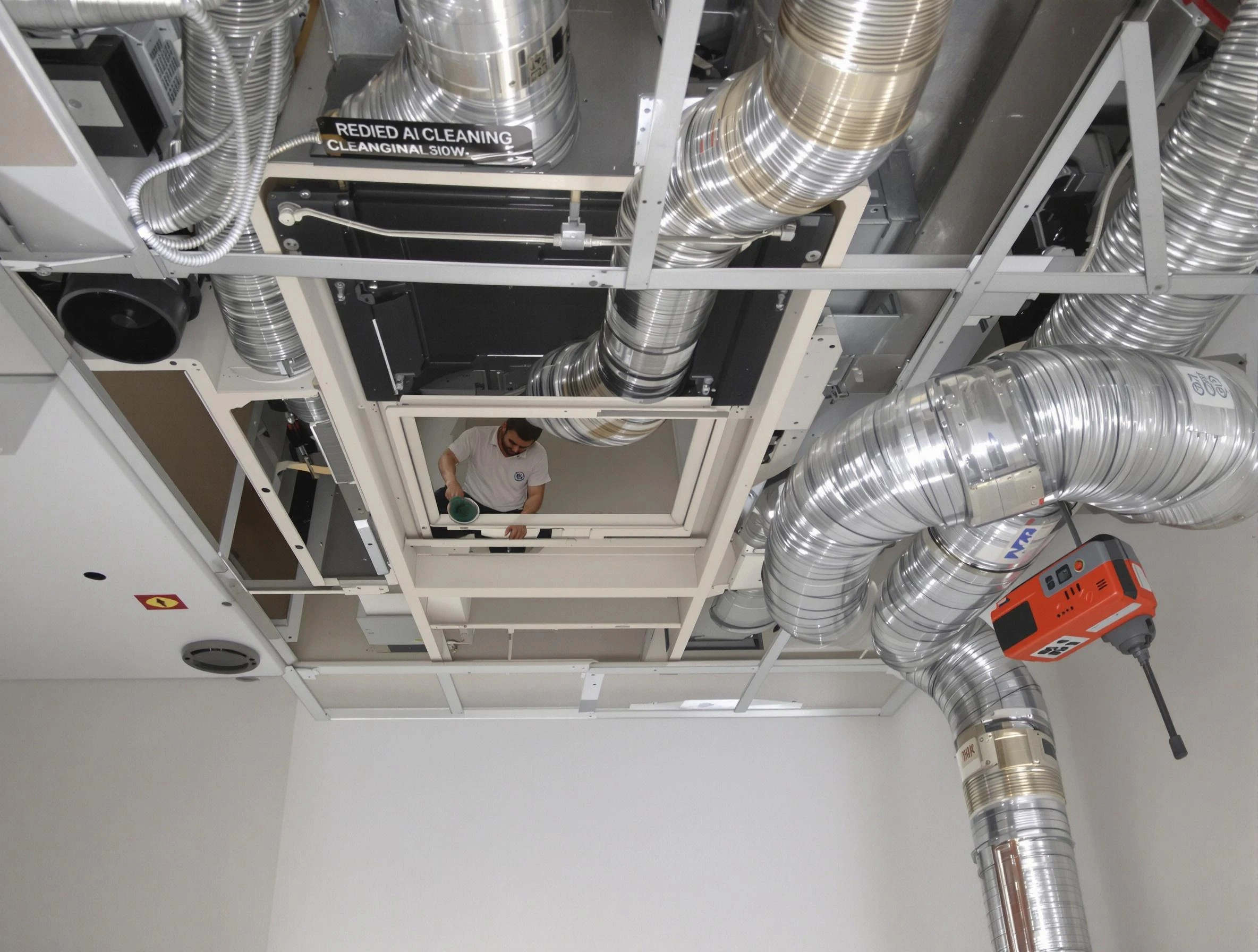 Pelham Air Duct Cleaning technician performing detailed central duct system cleaning in Pelham