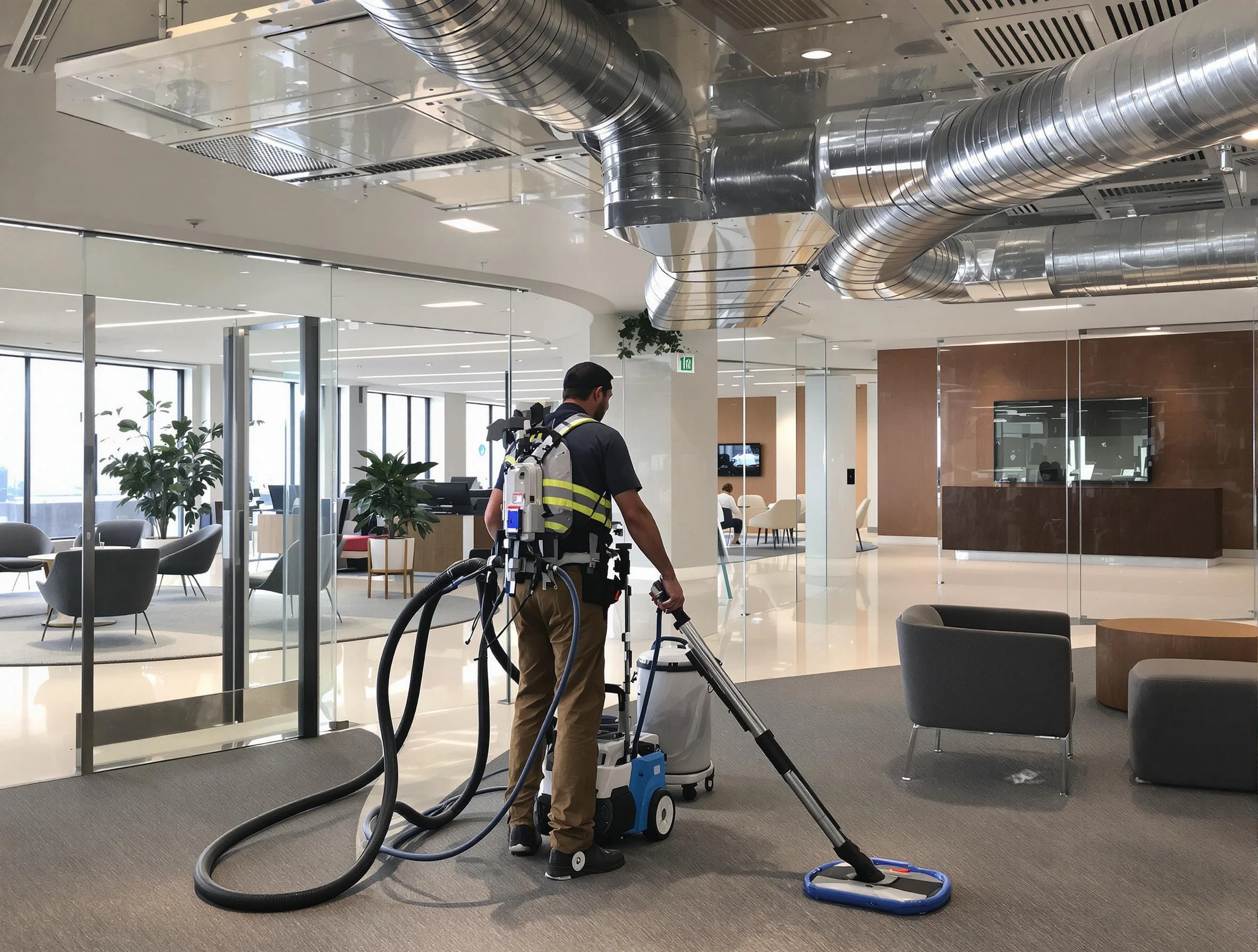 Commercial duct cleaning service by Pelham Air Duct Cleaning in Pelham