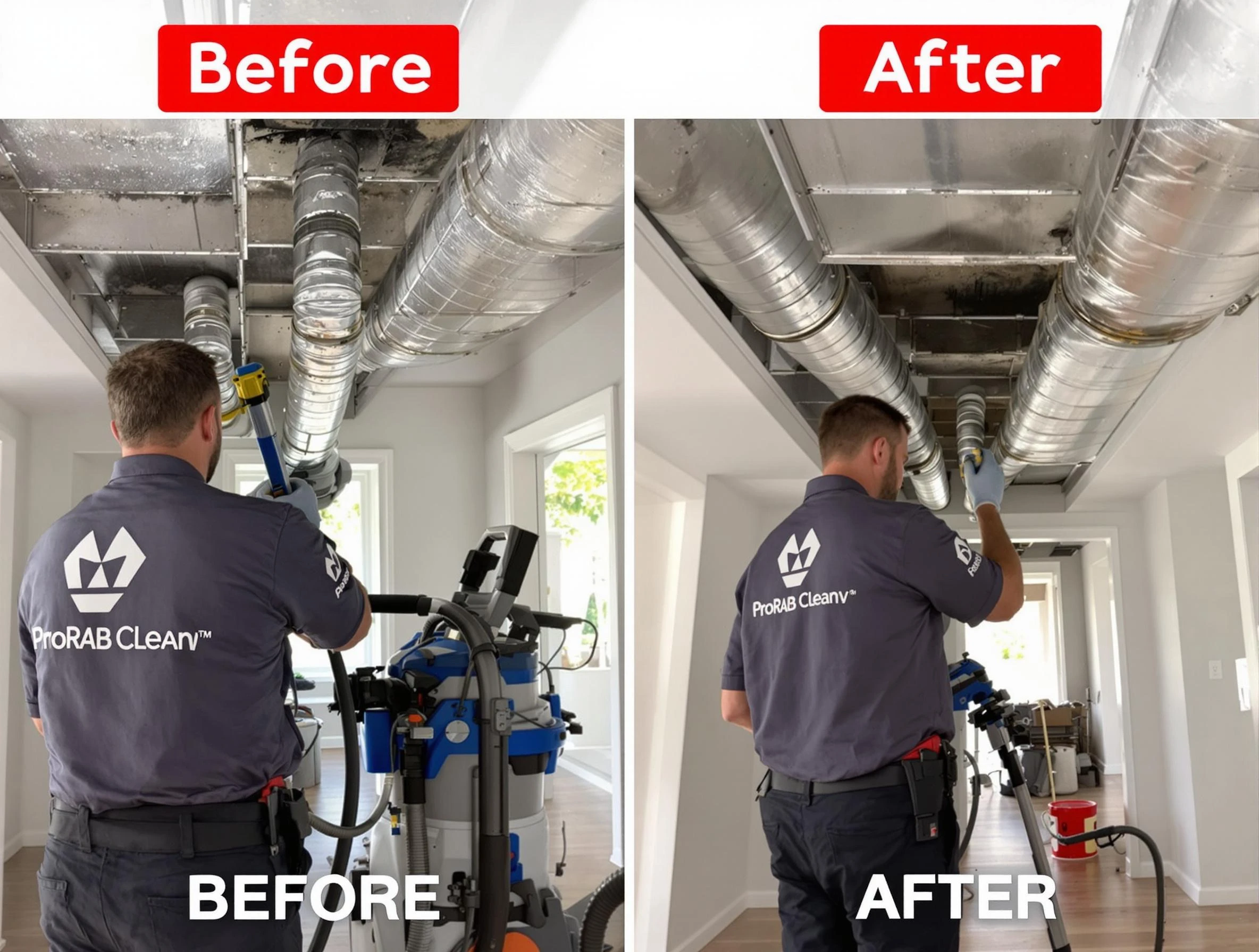 Pelham Air Duct Cleaning expert performing thorough residential duct cleaning in a Pelham home